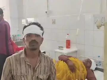 जमीन के बंटवारे को लेकर परिवार में खूनी संघर्ष, पति-पत्नी पर लाठियों से हमला